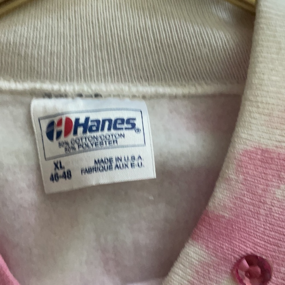Vintage pink/white camo tennis theme sweatshirt - Picture 7 of 7